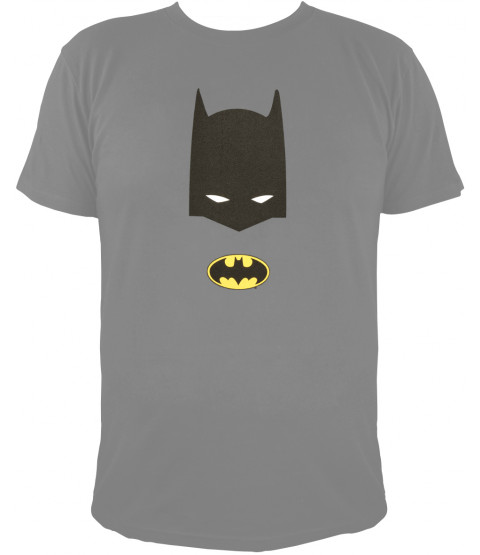 Batman - Herren T-Shirt, grau - 100% Baumwolle - "Batman`s Maske"