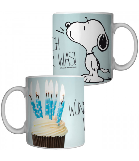 The Peanuts - Tasse "Wünsch dir was!", ca. 320 ml, Keramik