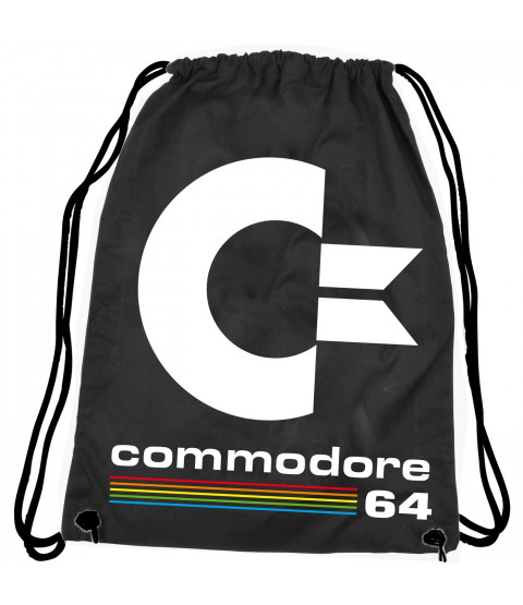C64 Stoffrucksack schwarz