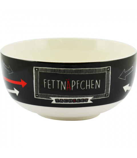 Tacheles - Schale "Fettnäpfchen", Keramik 400 ml