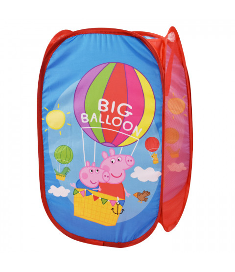 Peppa Pig - Aufbewahrungsbox Pop-up "Big Balloon", 36 x 36 x 58 cm, Polyester
