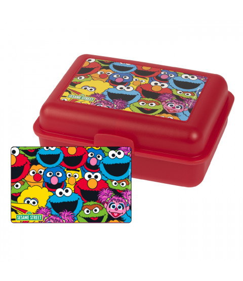 Sesame Street - Brotdose - Lunchbox "Allover", Polypropylene, 17,5x12,8x6,9cm