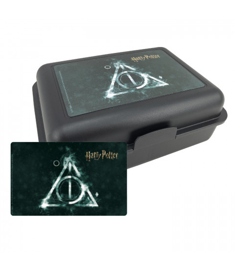Harry Potter - Brotdose - Lunchbox "Heilgtürmerr des Todes", Polypropylene, 17,5x12,8x6,9cm