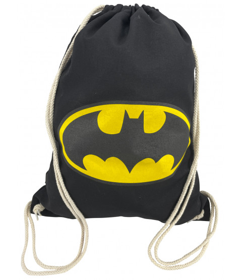 DC Comics - Gym Bag "Batsign", 37 x 46 cm, Baumwolle