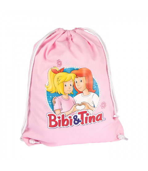 Bibi & Tina - Gym bag "BFF", 37 x 46 cm, Baumwolle