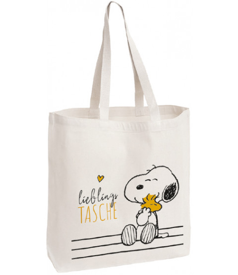 Snoopy - Stoffbeutel "Lieblingstasche", 38 x 41 cm, Baumwolle
