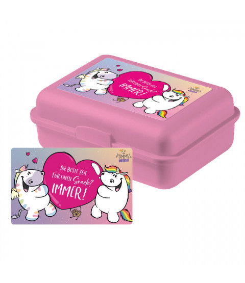 Pummel & Friends - Brotdose - Lunchbox "Immer", Polypropylene, 17,5x 12,8 x 6,9 cm