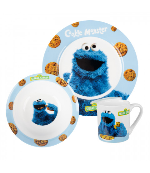 Sesam Straße Breakfast Set Cookie Monster