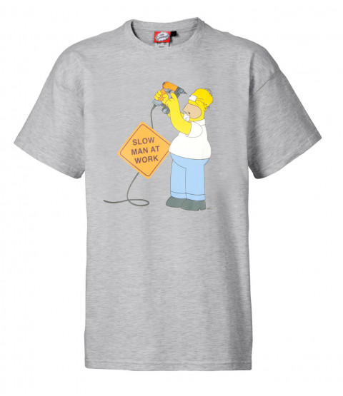 The Simpsons - Herren T-Shirt  - "Slow Man at Work" - versch. Größen