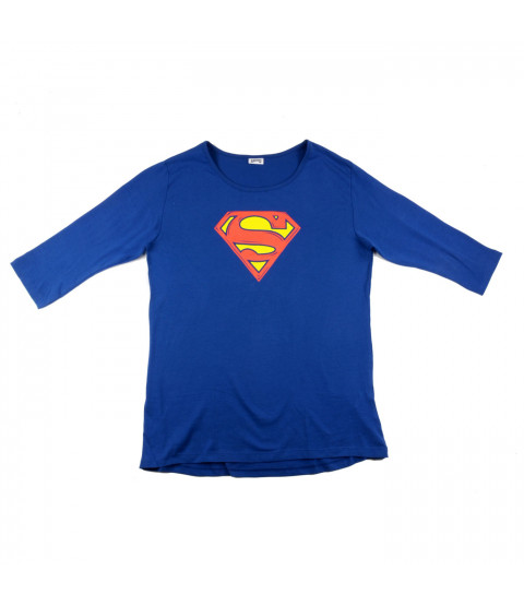 Damen Shirt, 3/4-Arm, Baumwolle - Superman - versch. Größen