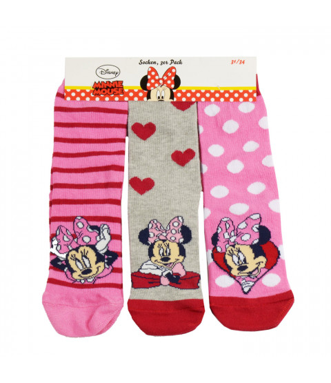 Minnie Mouse - Socken 3er Pack- versch. Größen