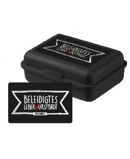 Tacheles - Brotdose "Leberwurstbrot" aus Polypropylen, 17,5 x 12,8 x 6,9 cm