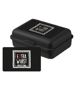 Tacheles - Brotdose "Extra Wurst" aus Polypropylen, 17,5 x 12,8 x 6,9 cm