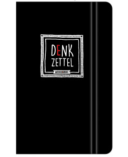 Tacheles - Notizbuch "Denkzettel", Hardcover mit Gummiband, DIN A5