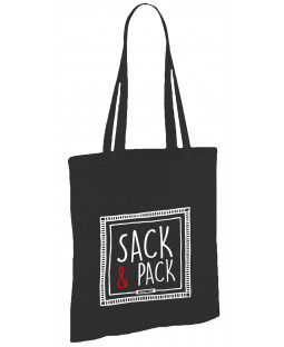 Tacheles - Stoffbeutel Tasche "Sack & Pack", 38 x 42 cm, Baumwolle