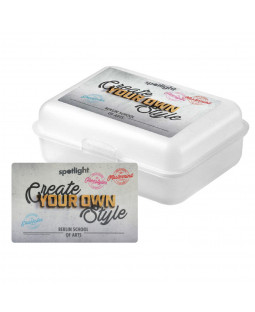 Spotlight Brotdose Lunchbox "Create your own style", Polypropylene, 17,5 x 12,8 x 6,9 cm