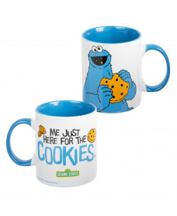 Sesam Street - Tasse "Me just here for Cookies", 320 ml, Keramik