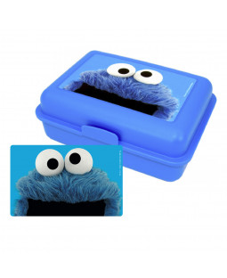 Sesame Street - Brotdose "Cookie Monster blue", Polypropylene, 17,5 x 12,8 x 6,9 cm