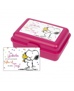 The Peanuts - Brotdose - Lunchbox  "Ein lächeln", Polypropylene, 17,5x12,8x6,9cm