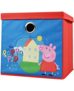 Peppa Pig - Aufbewahrungsbox "I´m Peppa Pig", 28,5 x 28,5 x 28,5 cm, Polyester