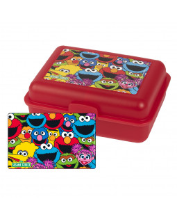 Sesame Street Cookie Monster Lunch Box Kit for Kids Blue Bento Box