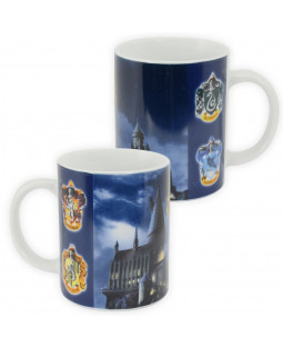 Harry Potter - Tasse "Hogwarts & Wappen", 320 ml, Porzellan