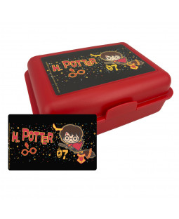 Harry Potter - Brotdose - Lunchbox "H.Potter Comic", Polypropylene, 17,5x12,8x6,9cm