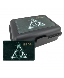 Harry Potter - Brotdose - Lunchbox "Heilgtürmerr des Todes", Polypropylene, 17,5x12,8x6,9cm