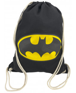 DC Comics - Gym Bag "Batsign", 37 x 46 cm, Baumwolle