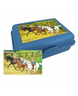 Bibi & Tina - Brotdose - Lunchbox "Ausritt", Polypropylene, 17,5 x 13,1 x 6,8 cm