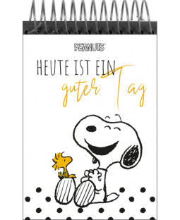 The Peanuts - Schreibblock Snoopy "Heute ist ein guter Tag", 100 Blatt, DIN A5