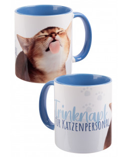 Tasse " Katze - Trinknapf", 320 ml, Porzellan