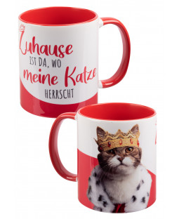 Tasse " Katze - zuhause", 320 ml, Porzellan