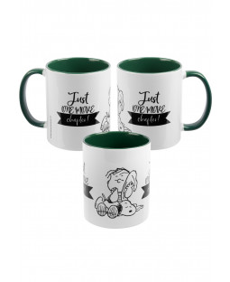 The Peanuts - Tasse "one more chapter - inner green", ca. 320 ml, Keramik