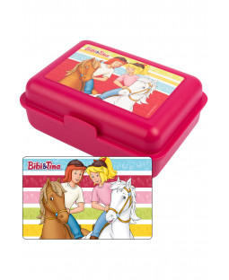 Bibi & Tina - Brotdose - Lunchbox "Stripes", Polypropylene, 17,5 x 13,1 x 6,8 cm