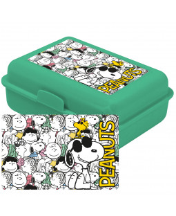The Peanuts - Brotdose - Lunchbox "allover", Polypropylene 17,5 x 12,8 x 6,9 cm 