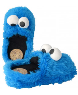 Hausschuhe - Sesamstraße "Cookie Monster", versch. Größen